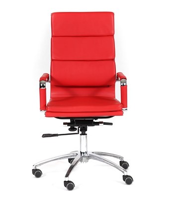 Кресло офисное CHAIRMAN 750 экокожа красная в Саратове - изображение 1